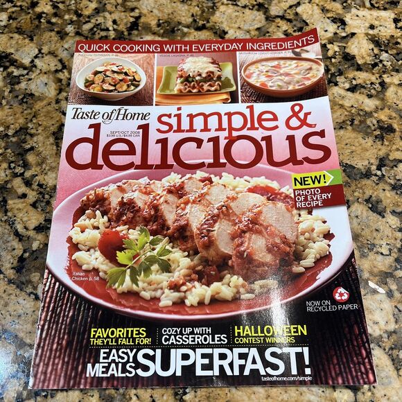Taste Of Homes Simple and Delicious Back Issues Recipes Magazines 2008 set Of 6 - Picture 14 of 16
